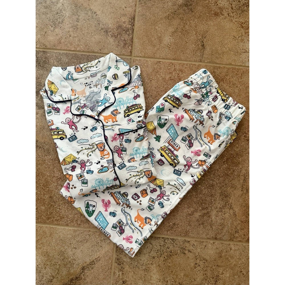 Roller Rabbit Girls X Target Roadtrip Long Sleeve Pajama Set - Size XL NWT